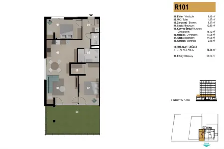 Kiadó téglalakás, Budapest, III. kerület 3 szoba 79 m² 530 E Ft/hó